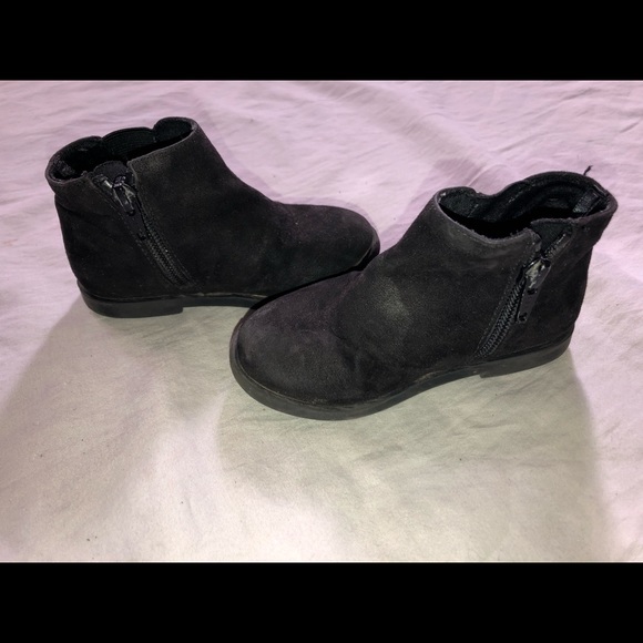 Black suede fringe booties - Picture 7 of 8